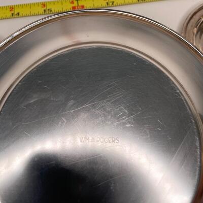 Silver plated trays/saucers and coasters 2 sizes