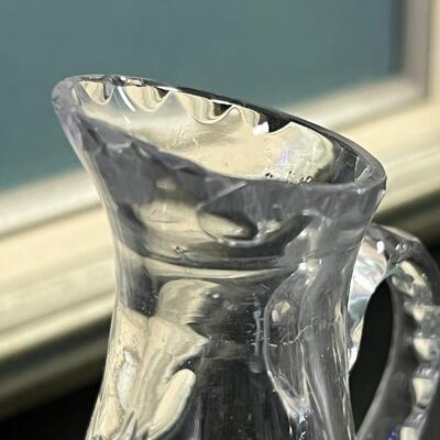 Christmas Bowl, Oil Holder, Vintage Figurine and Crystal Creamer