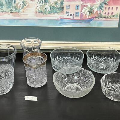 Nice lot of Glasses and Crystal Dessert Bowls and Cups