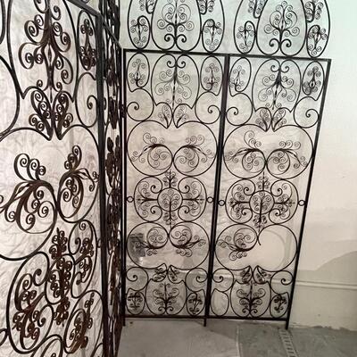 Antique Wrought Iron Screen