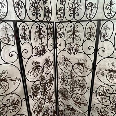 Antique Wrought Iron Screen