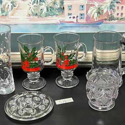 Amazing Lot of Crystal. Mugs, Irish Coffee, vase