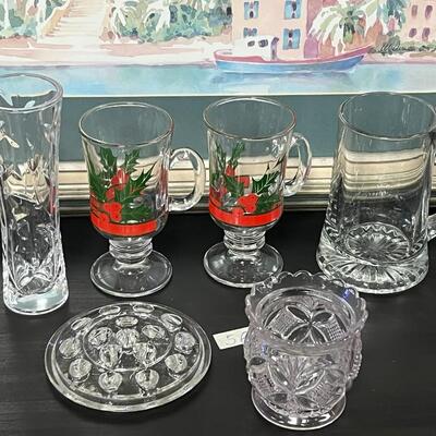 Amazing Lot of Crystal. Mugs, Irish Coffee, vase