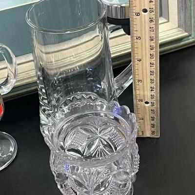 Amazing Lot of Crystal. Mugs, Irish Coffee, vase