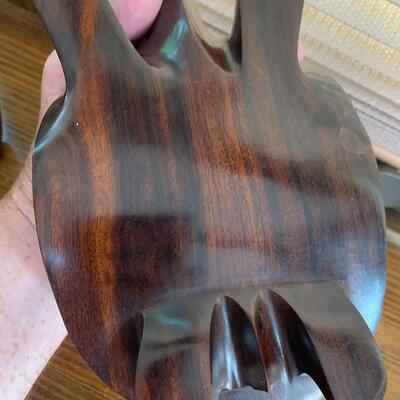Hand Carved Ironwood Turtle & Bear