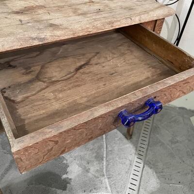 Antique Weathered Wooden Table
