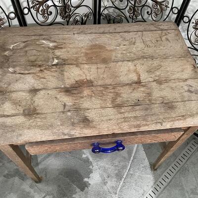 Antique Weathered Wooden Table