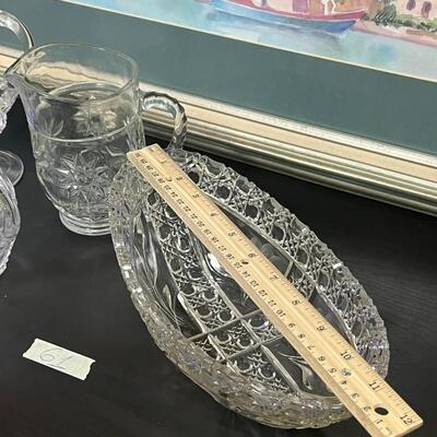 Crystals Creamers, mug and bowl