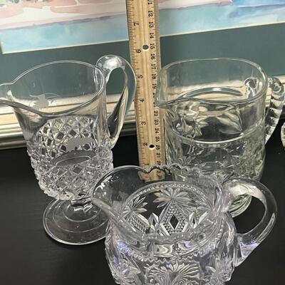 Crystals Creamers, mug and bowl