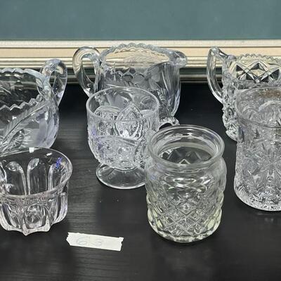 Nice lot of Crystal Cups, Sugar and Creamer Bowls