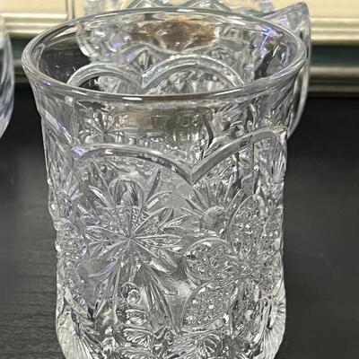 Nice lot of Crystal Cups, Sugar and Creamer Bowls