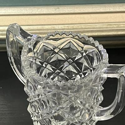 Nice lot of Crystal Cups, Sugar and Creamer Bowls