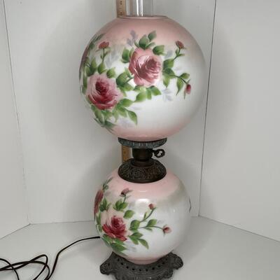GWTW double globe Hurricane Lamp
