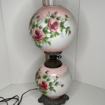 GWTW double globe Hurricane Lamp