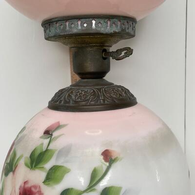 GWTW double globe Hurricane Lamp