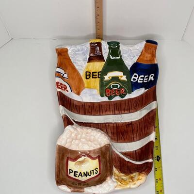 Ceramic Fun Beer and Nut Tray