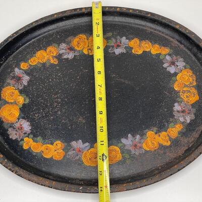 Antique Americana Black Tray