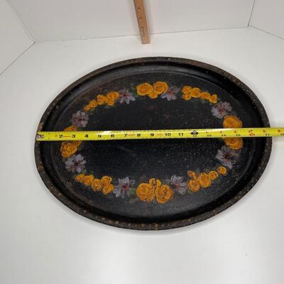 Antique Americana Black Tray