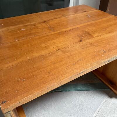 Large Square Pine TableVintage