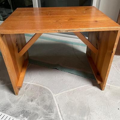 Large Square Pine TableVintage