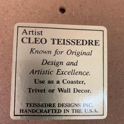 Cleo Teissedre Artisan Trivet Coaster Wall Hanger