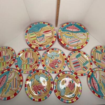 Ceramic beach plates