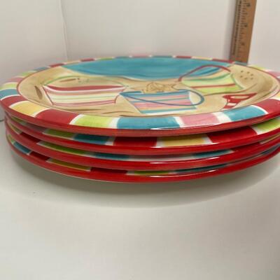 Ceramic beach plates