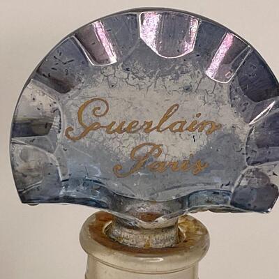 Vintage Shalimar Perfume crystal bottle and cologne