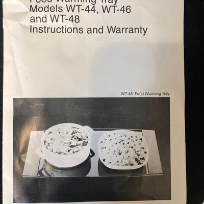 Lot 140 Electric Warming Tray