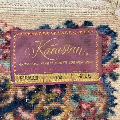A1017 Vintage Karastan Kirman Area Rug 4'6