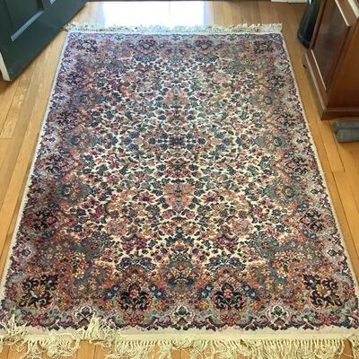 A1017 Vintage Karastan Kirman Area Rug 4'6" x 6'