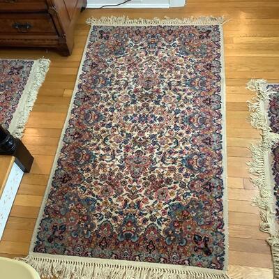 A1018 Vintage Karastan Kirman Rug 3' x 5'