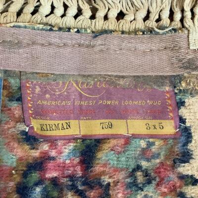 A1018 Vintage Karastan Kirman Rug 3' x 5'