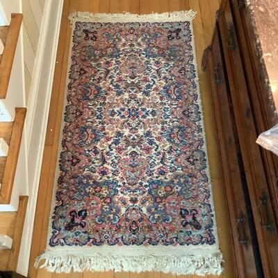 A1019 Vintage Karastan Kirman Rug 2'2