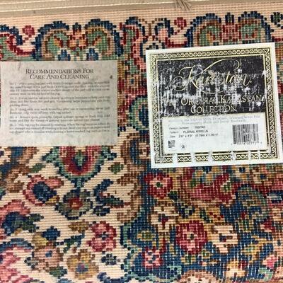 A1020 Vintage Karastan Kirman Wool Rug 2'6