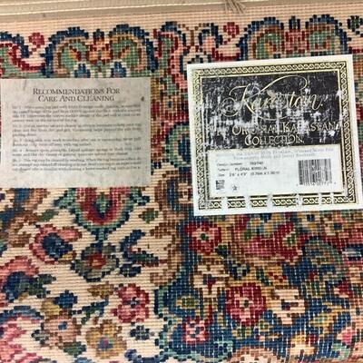 A1020 Vintage Karastan Kirman Wool Rug 2'6" x 4'3"
