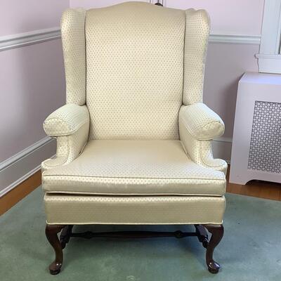 L1026 Ethan Allen Upholstered Wingback Chair