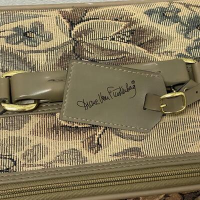 Vintage 4 Piece Floral Tapestry Luggage