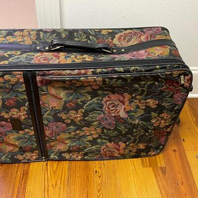 Vintage Jaguar 6 Piece Tapestry Luggage with Wheels