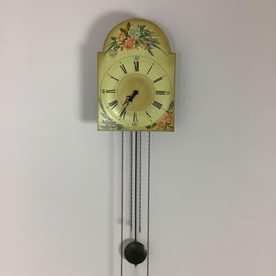 L1033 Handpainted Black Forest Wall Clock