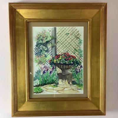 L1034 Original Floral Watercolor by J. Cranor