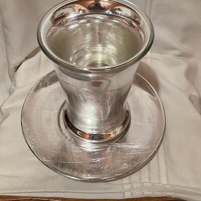 Silver Plate Ice Bucket and Tray Made in Hungaria