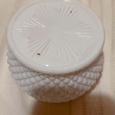 Vintage Westmoreland Hobnail Two Piece Lot