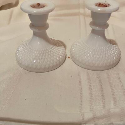Vintage Westmoreland Hobnail Two Piece Lot