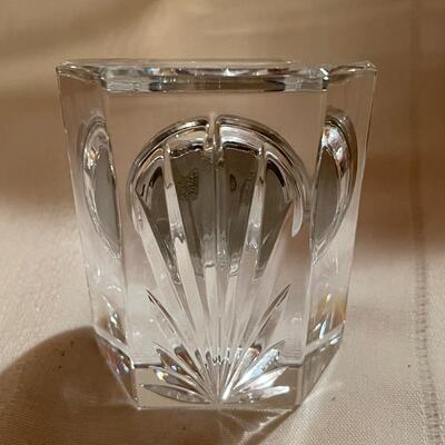 Vintage 1980's Waterford Crystal Desk Clock