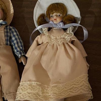 Set of Three Porcelain Dolls