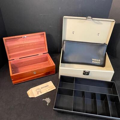 Lot 156. Cash Box and Cedar Box