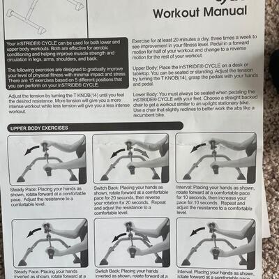Lot 160. Exercise Gear - Stride Cycle and More