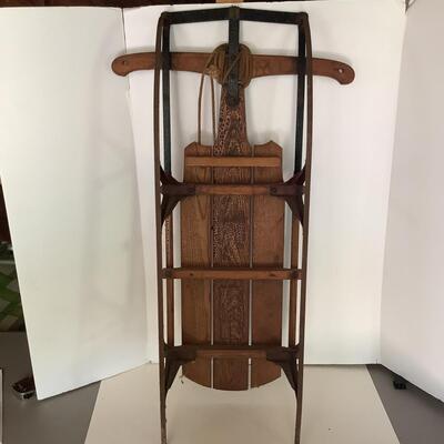 G1103 Vintage Flexible Flyer Wood & Metal Sled