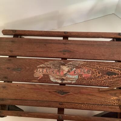 G1103 Vintage Flexible Flyer Wood & Metal Sled